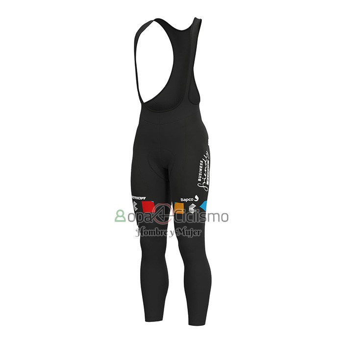 Bahrain Victorious Ropa Ciclismo Culotte Largo 2022 Mangas Largas Rojo